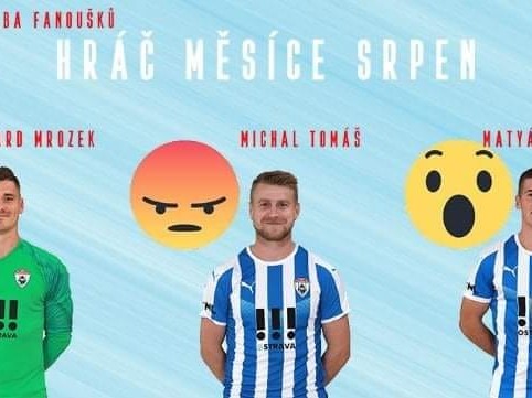 HRÁČ MĚSÍCE SRPEN
